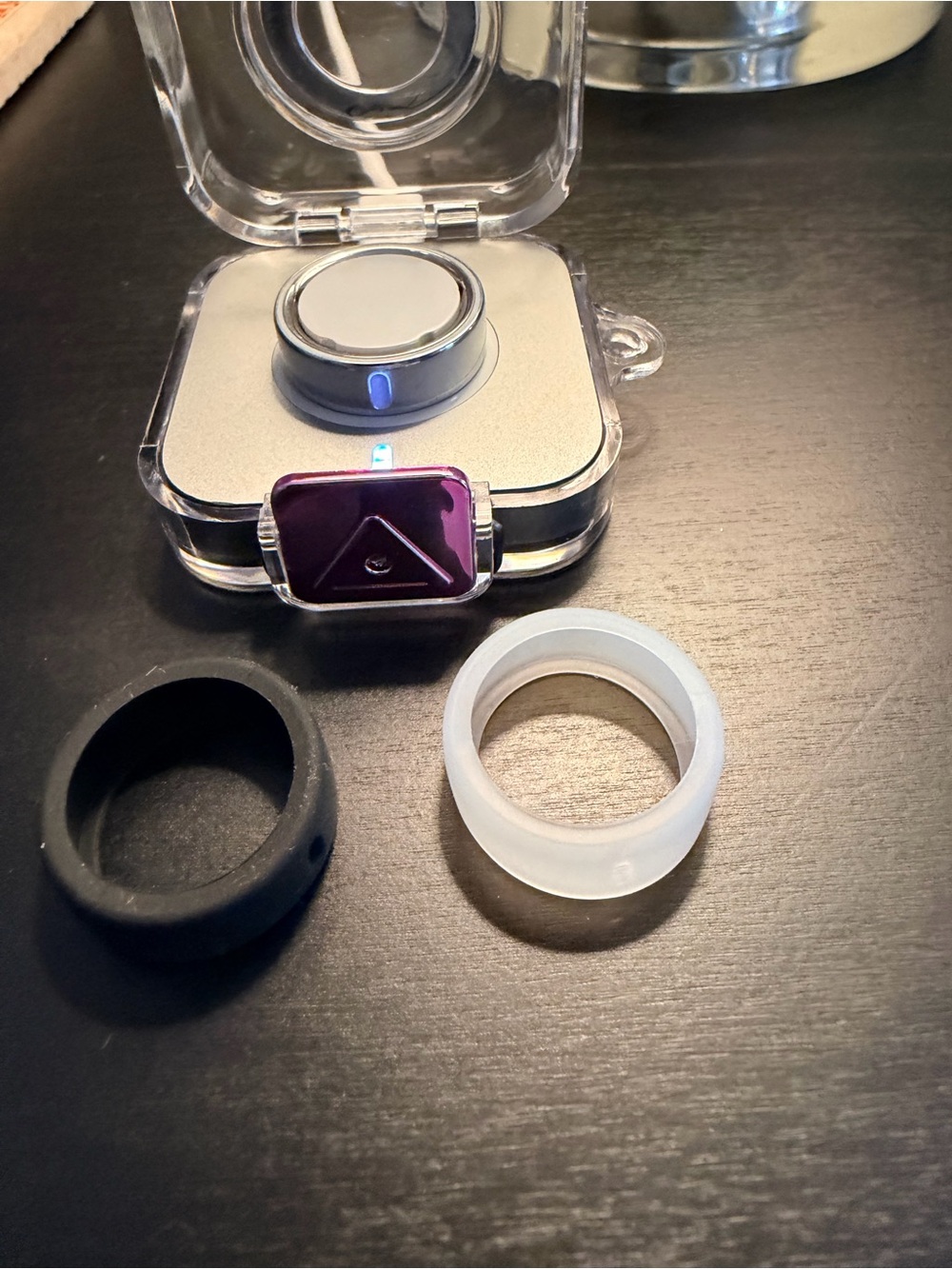 Oura smart ring, silver size 10, gen4 with Charging Case